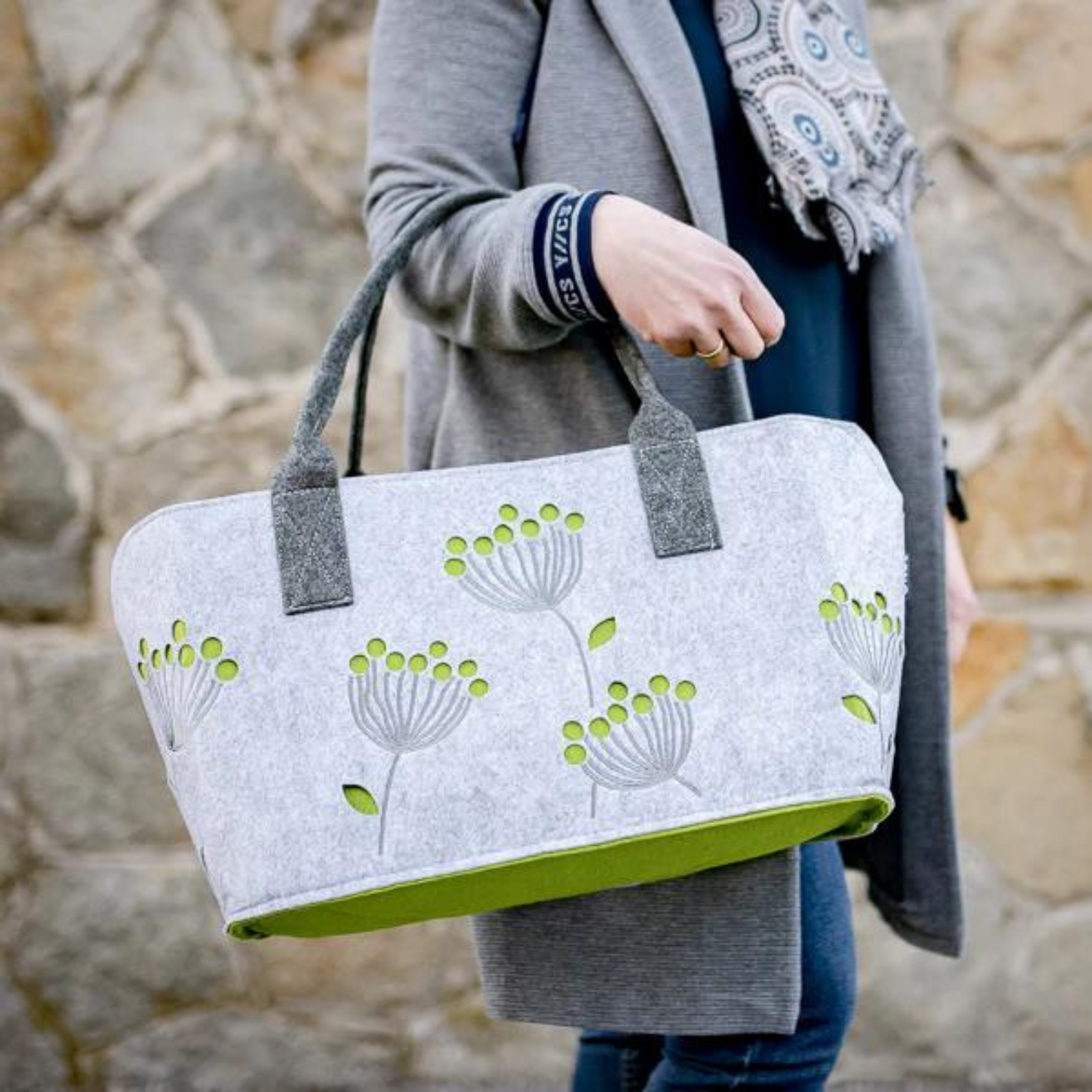 Filztasche Dillblume