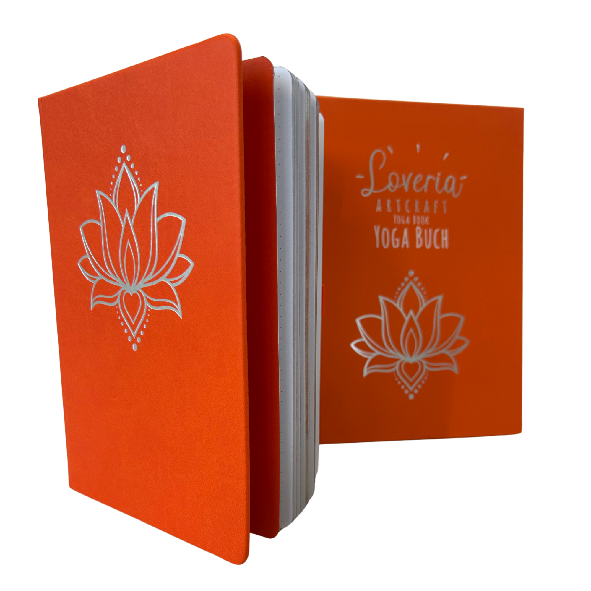 Schreibbuch Lotus orange
