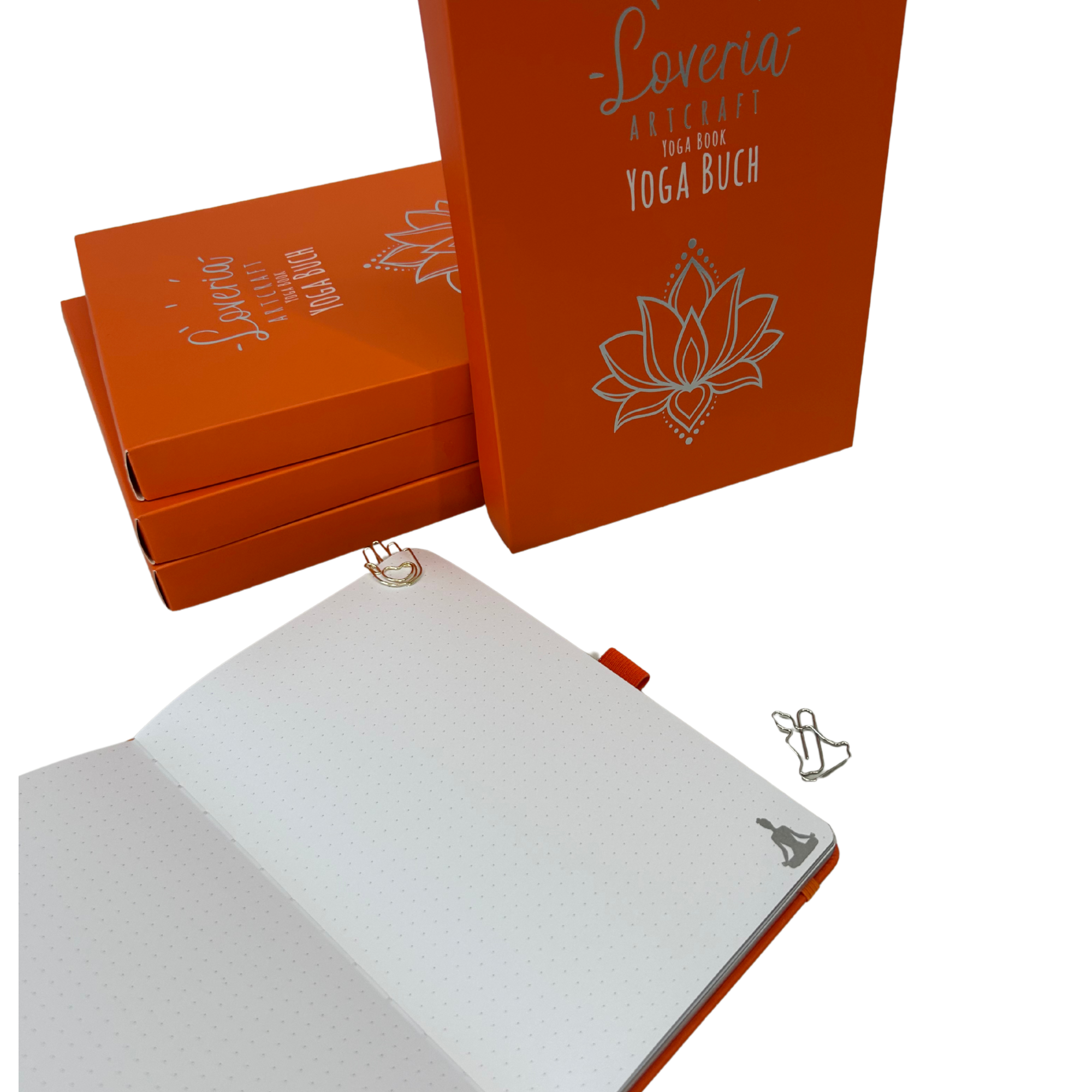 Schreibbuch Lotus orange