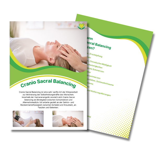 Flyer "Cranio Sacral Balancing"