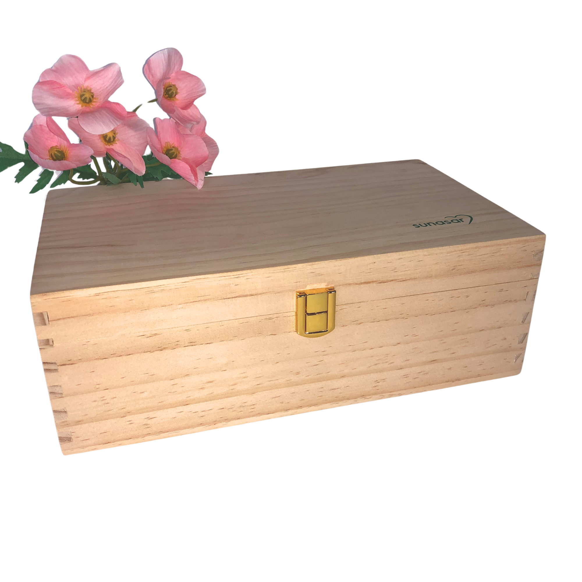 Bachblüten Set mit Pipetten in Holzbox - alkoholfrei