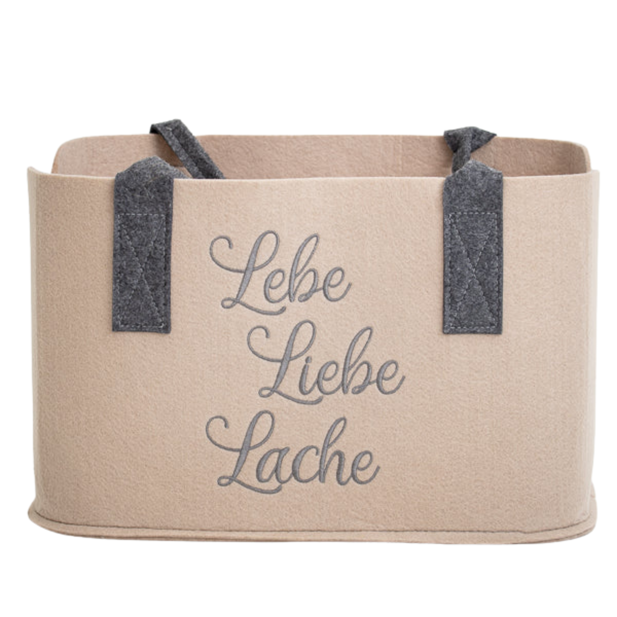 Filztasche Lebe Liebe Lache